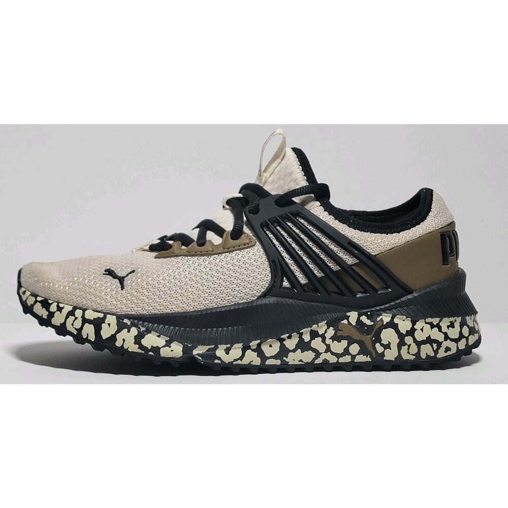 Puma Pacer Future Animal Women’s Sneakers Size 8 Beige Black 396022-01 Clean - Picture 3 of 10